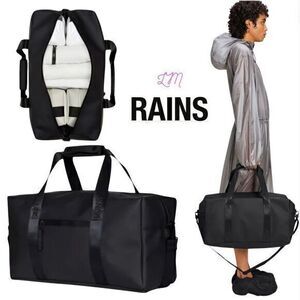 RAINS Trail Gym Bag Overnight Weekend Duffle‎ Black